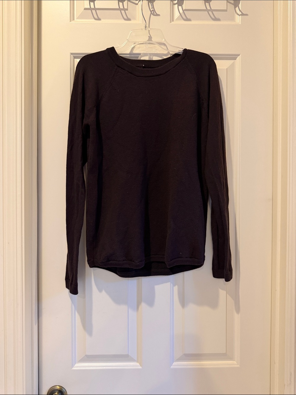 Lululemon Sit in Lotus Women's Burgundy Long-Sleeve Crewneck Sweater
